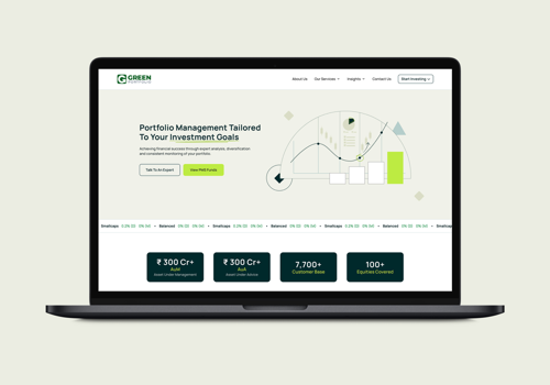 Web Design Package Example: Green Portfolio : UX/UI Design