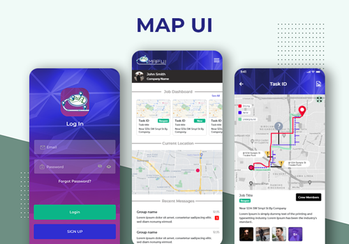 Mobile App Development Package Example: Map UI