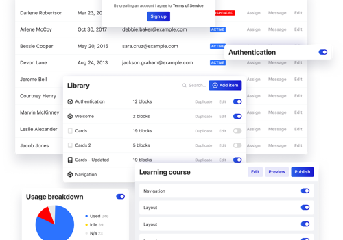 Web Development Package Example: Educational Application