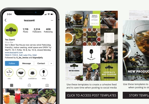 Web Design Package Example: Branding for a Luxury Tea House