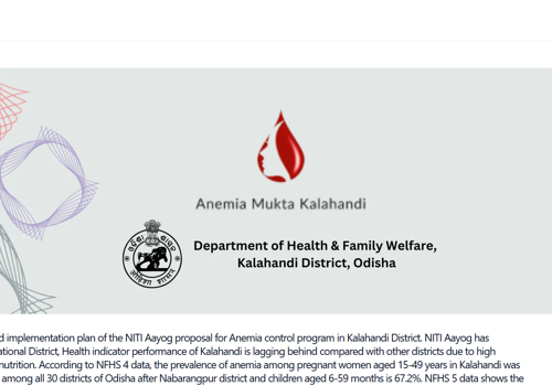 Web Development Package Example: Government Helath Related Portal