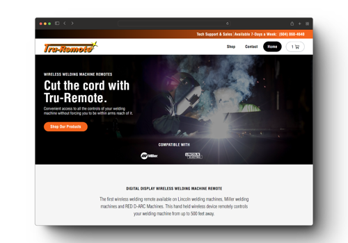 Branding Package Example: Custom Designed WordPress E-Commerce Site