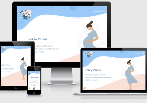 Web Design Package Example: WordPress platform to help with maternity