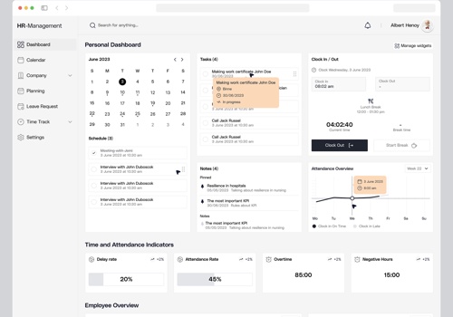 UX/UI Design Package Example: Modular HRIS - SaaS Web App