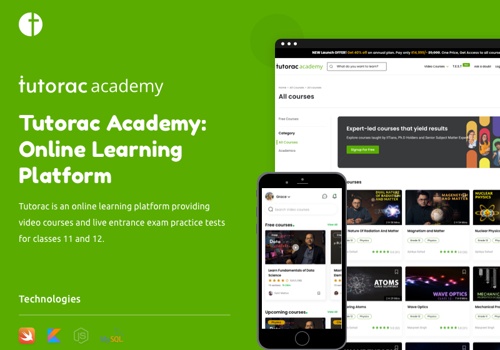 Web Development Package Example: EdTech -Online learning platform like Udemy & more