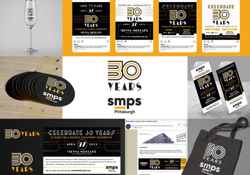 Branding Package Example: 30th Anniversary Branding, Logo, & Graphic Design