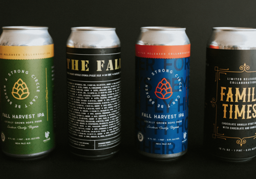 Branding Package Example: One Family Brewing Branding & Label Designs