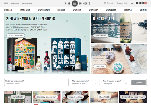 Web Development Package Example: THE ONLINE-SHOP FOR THE WINE EXPLORERS ( Shopify )
