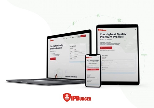 Web Design Package Example: IP Burger – Proxy Website Built on WordPress