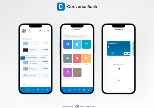 Mobile App Development Package Example: Converse Bank: Mobile Banking App