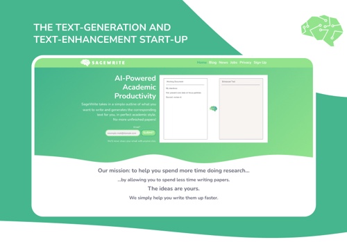 Custom Software Development Package Example: The text-generation and text-enhancement Start-up
