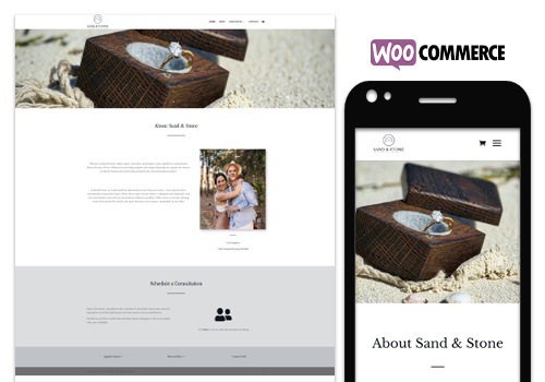 E-Commerce Development Package Example: Sand and Stones Woocommerce
