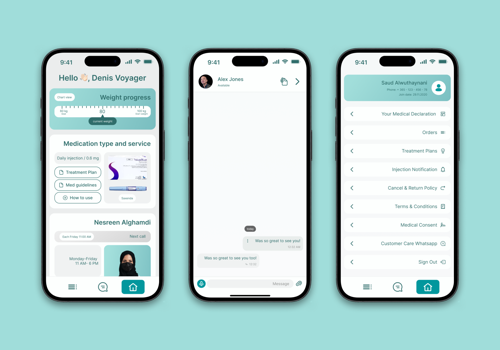 Mobile App Development Package Example: Raed Health - Healthcare Mobile app (Flutterflow)