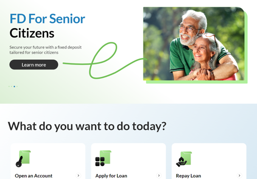 Web Design Package Example: Banking Application