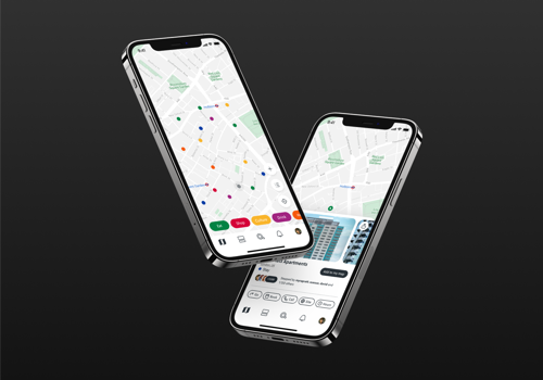 Mobile App Development Package Example: Step - Mobile app for city exploration