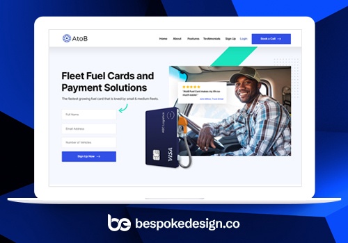 Web Design Package Example: Fleet Fuel Cards system