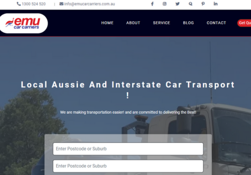 Search Engine Optimization Package Example: Vehicle Transport Website