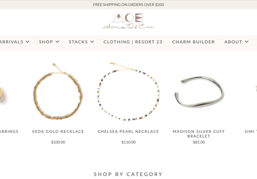 Web Design Package Example: eCommerce development