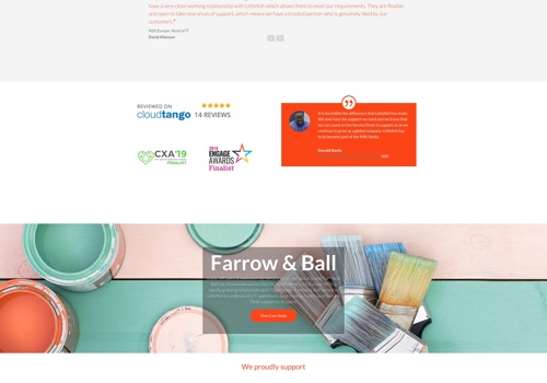 Web Design Package Example: Littlefish