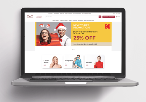 Content Marketing Package Example: Online Optical Store WordPress Website