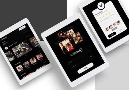 Mobile App Development Package Example: Back off IPAD app for leading saloon in town