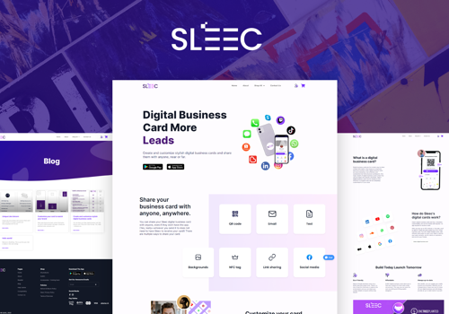 UX/UI Design Package Example: Landing Page design & developed for a Startup