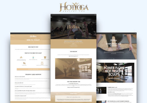 Web Design Package Example: Hot Yoga Healthy You