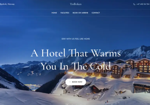 Web Development Package Example: Website - Trollviken