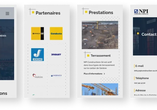 UX/UI Design Package Example: French Construction Company