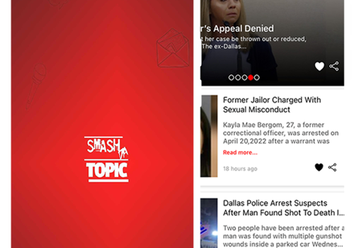 Mobile App Development Package Example: SmashDaTopic – News & Live Streaming App