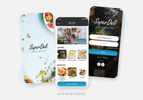 Web Development Package Example: SuperDeli - Online Grocery and Food Delivery App