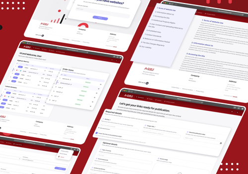 Web Development Package Example: A-links - Marketing Automation Web Platform