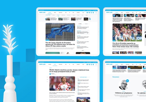 UX/UI Design Package Example: Novi List, Web Design and Development
