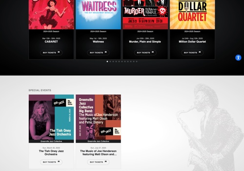 Web Design Package Example: Centre Stage Theatre Website Design & Development