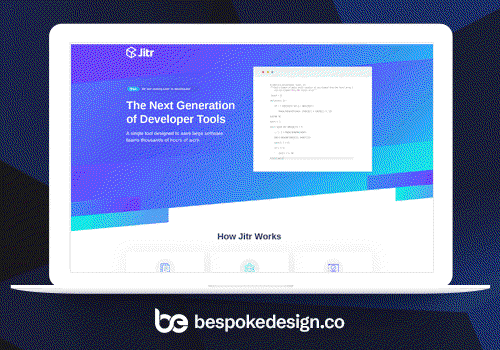 Web Design Package Example: Developer Tools website