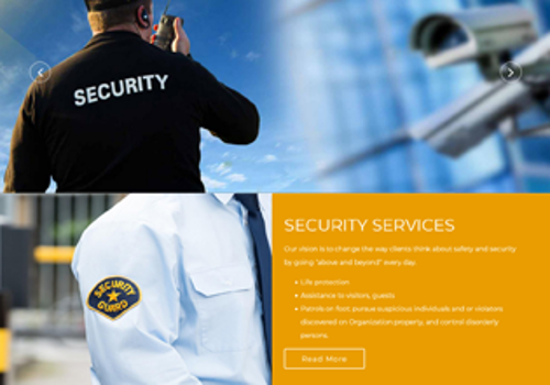 Web Design Package Example: AMF Security & Cleaning