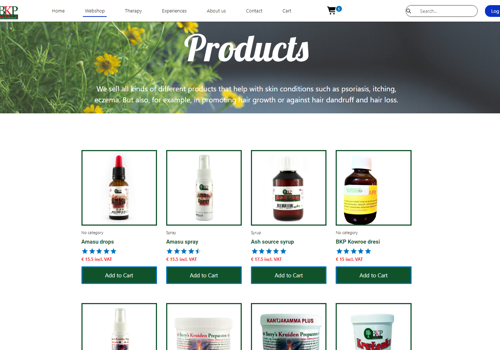 CRM Consulting and SI Package Example: BKP Commerce Website
