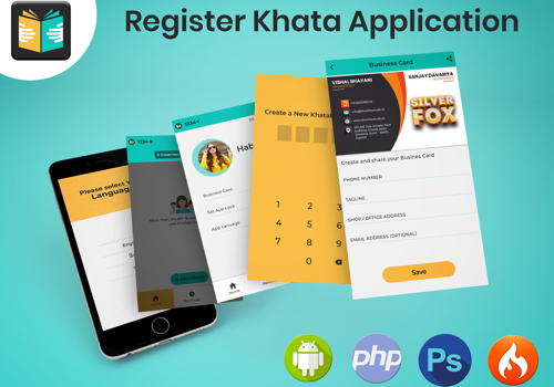 Mobile App Development Package Example: Register Khata - Mobile application