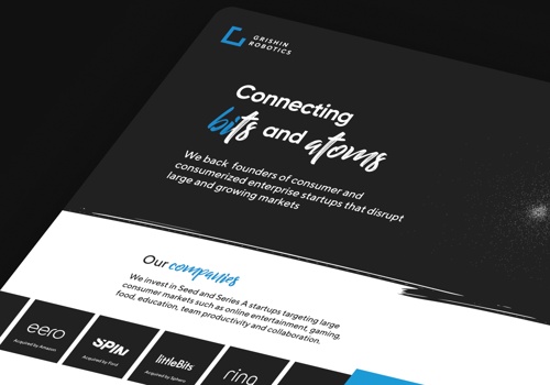 Product Design Package Example: Grishin Robotics