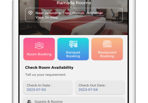 Custom Software Development Package Example: Hotel room Booking Mobile Apps