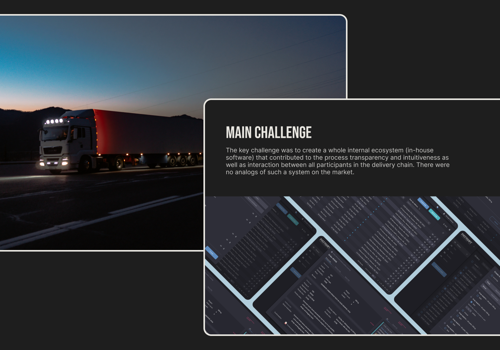 UX/UI Design Package Example: PatriotTransport ERP