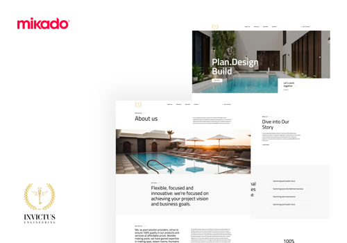 UX/UI Design Package Example: Invictus Engineering