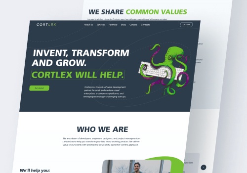 Web Design Package Example: Cortlex - Web design & development, presentation
