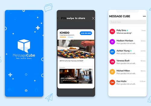 Mobile App Development Package Example: MessageCube | All-in-One Messaging App