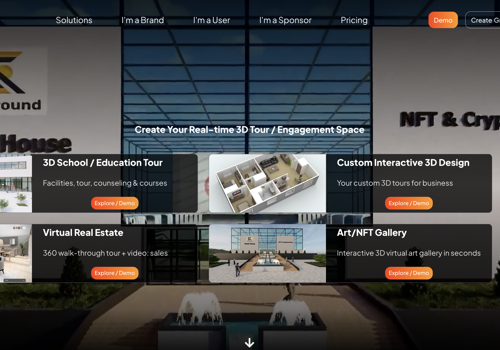 Web Design Package Example: VR-interactive social networking application