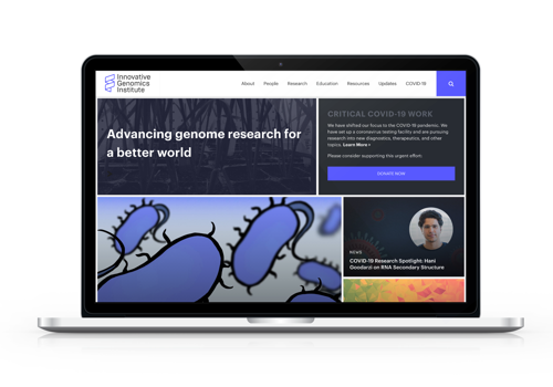Web Development Package Example: Innovative Genomics Institute
