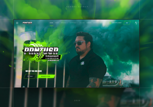 Web Design Package Example: Pantusa towing | Corporate