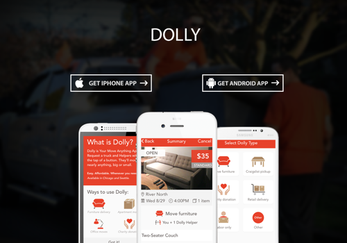 Mobile App Development Package Example: Dolly - Your Move Anything App