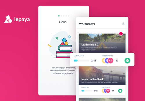 Mobile App Development Package Example: Lepaya - employee training and knowledge sharing