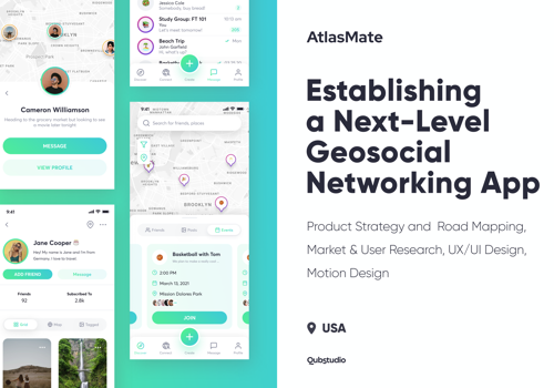 UX/UI Design Package Example: AtlasMate